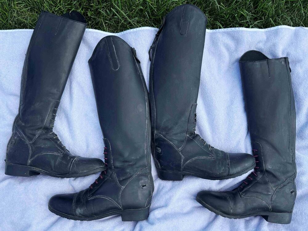 Lot 2 Pairs of Mountain Horse Riding Field Boot Juniors Young Rider Size 7 / 8